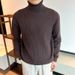 Men’s Slim-Fit High Neck Sweater – 7 Solid Colors, Breathable & Wrinkle-Resistant For Business Casual & Layering_voghion.com