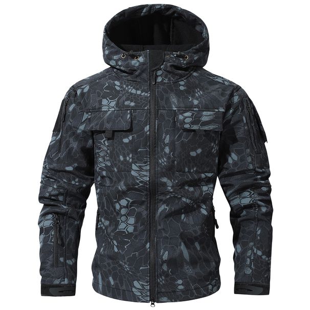Herren Softshelljacke – Taktische Tarn-Windjacke mit Fleecefutter (S-3XL, 7 Farben)_voghion.com