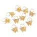Set van 10 metalen vlinder dreadlock haaraccessoires, paardenstaart vlecht haarspeldjes met geometrisch open design_voghion.com