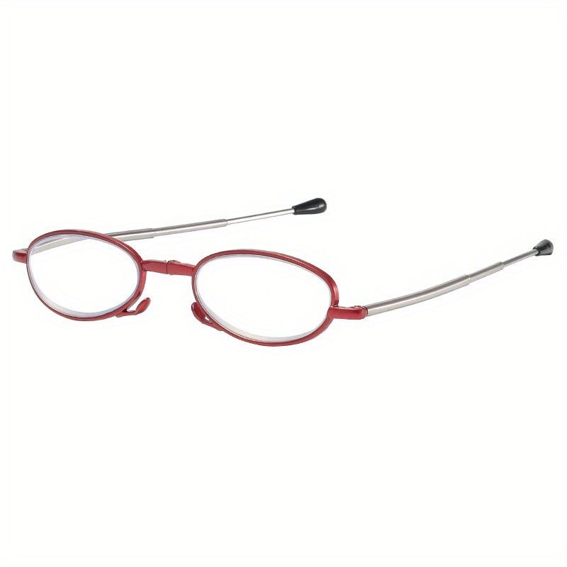 Retro Style Folding Glasses, Portable Computer Reading Glasses For Women And Men With Vision From +1.0 To +4.0_voghion.com
