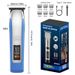 Hair Clipper Set - Rechargeable Cordless Hair Trimmer With Titanium Blades, Digital LED Display, 5 Guide Combs, Quiet 40dB, Waterproof Detachable Head_voghion.com