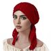 Solid Color Cowl Neck Pullover Hat – Curved Edge Design For Full Hair Coverage (Women's BaoTou Winter Beanie)_voghion.com