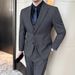 CT New Arrival Peak Lapel Set Slim Fit Crisp High-end Men's Three-piece Suit_voghion.com