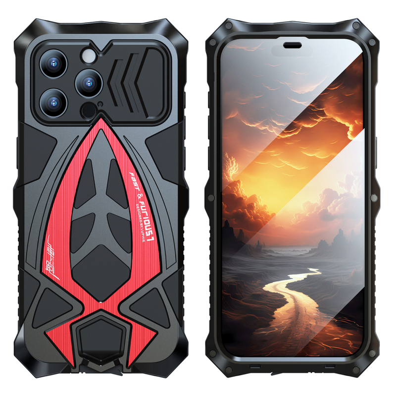 Metal Bumper Armor 360 Heavy Duty  Cover For iPhone 15 Pro Max Plus 5G Camera Screen Protection Shockproof Box Case_voghion.com