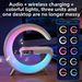 Smart Bluetooth Speaker Big Ambient Wireless Charger Bedside Alarm Clock Night Light Small G Audio_voghion.com