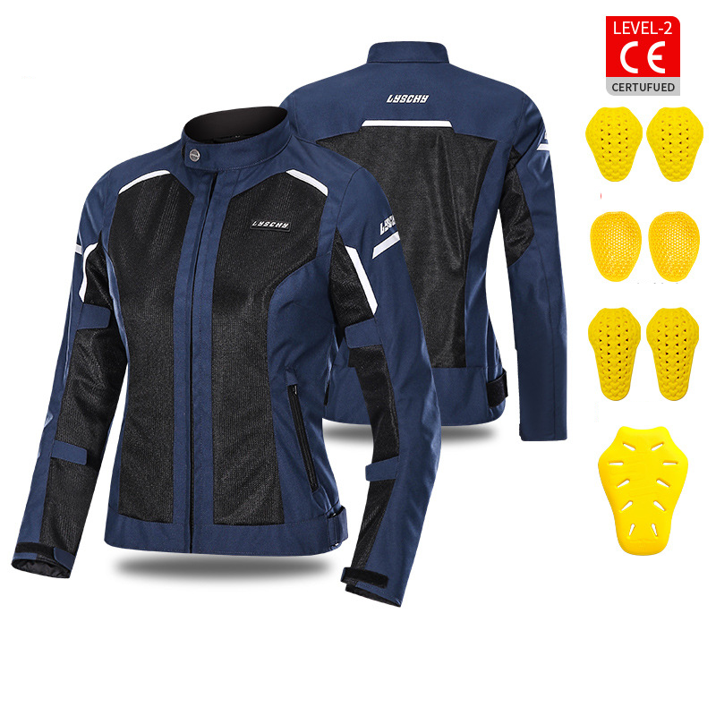 Motorradbekleidung für Damen, wasserdicht, winddicht, schützend, schmal geschnitten, Sommer-Motorradbekleidungsset für vier Jahreszeiten_voghion.com