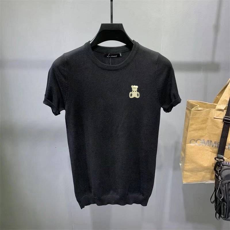 Men's Clothing New short sleeved T shirt for men in summer style simple half sleeved top Hong Kong style loose casual brand T shirt_voghion.com