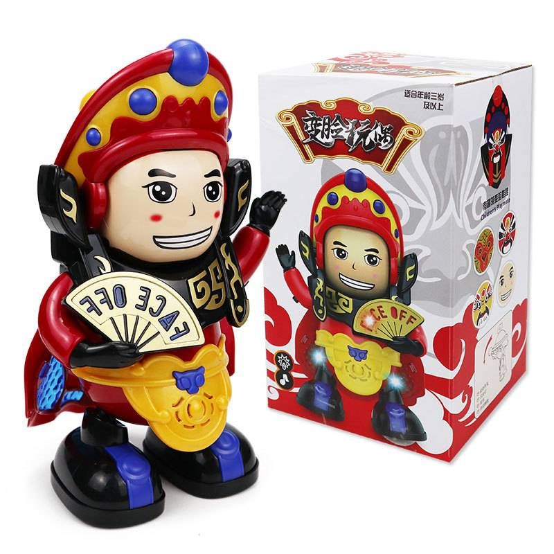 Douyin - Style Electric Dancing & Face - Changing Robot, Sichuan - Opera Face - Changing Doll With Light And Music_voghion.com