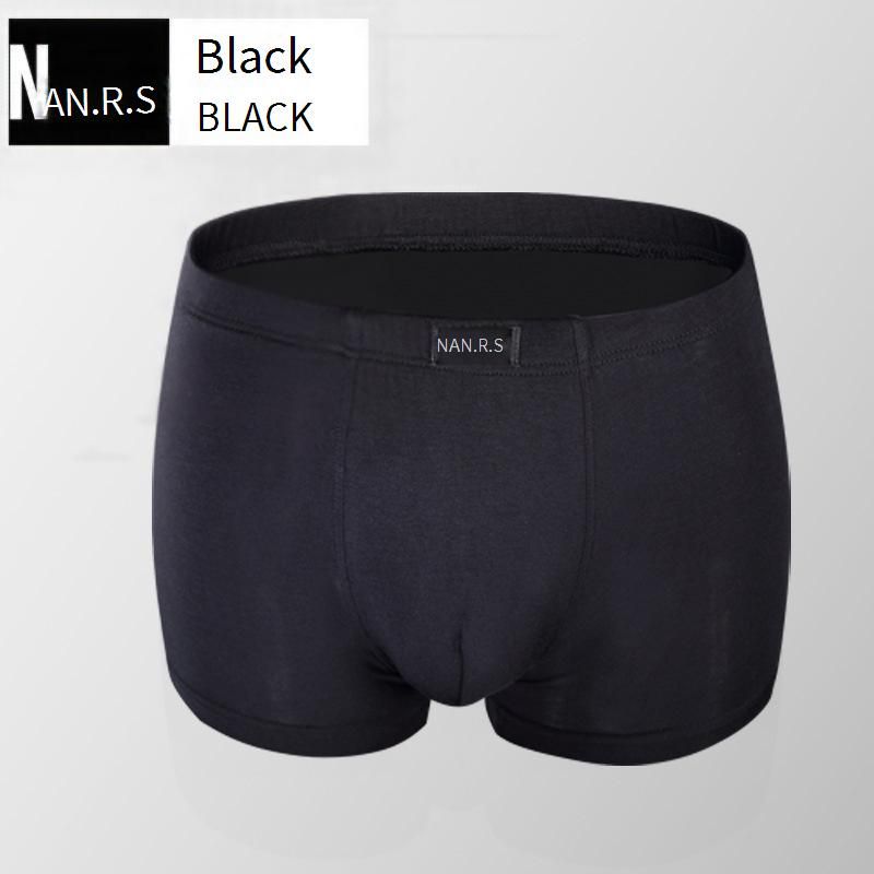 Cueca boxer masculina de cintura média Modal - Roupa íntima respirável de fibra de bambu para conforto macio e absorção de umidade_voghion.com