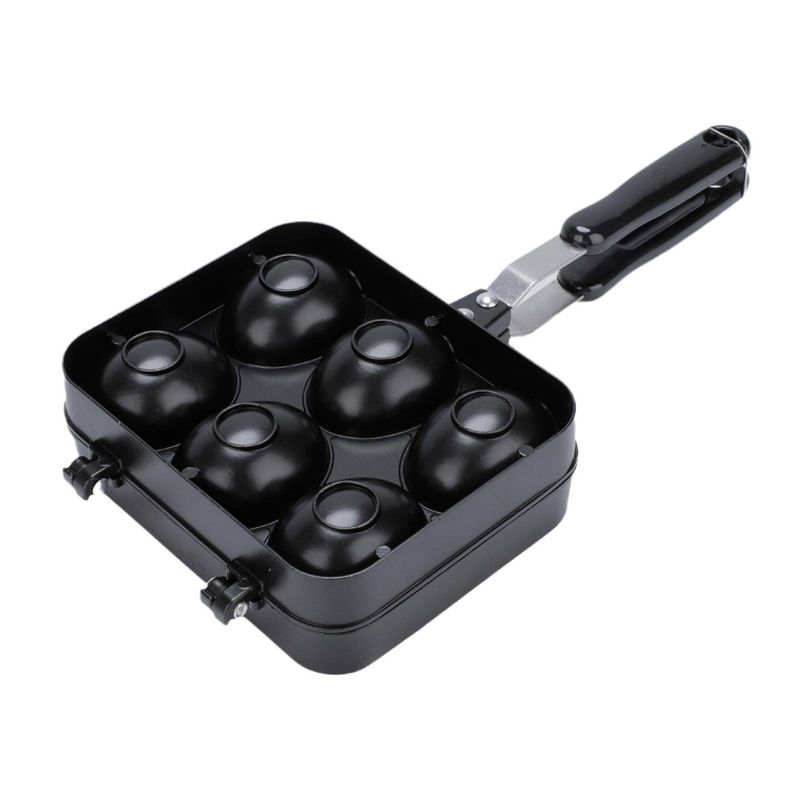 ​​Non-Stick Smiling Egg Waffle Maker For Home & Commercial Use - 17.5x37cm Aluminum Alloy Gas Stove Griddle With Easy Clean Design​​_voghion.com