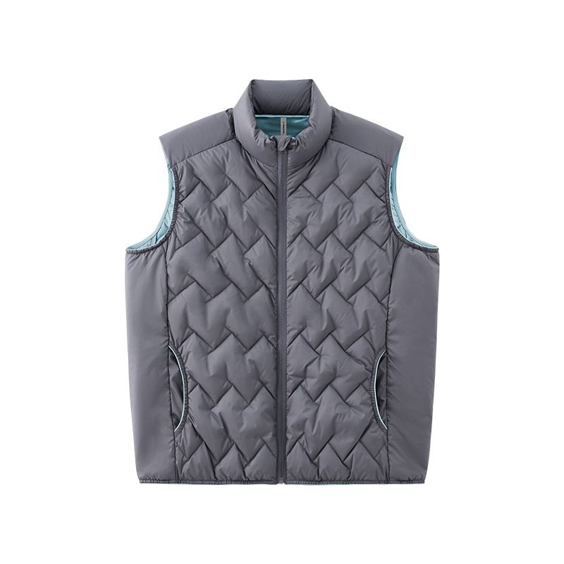 Men's Lightweight Down Vest - Packable 90% White Duck Feather Filling, Warm Sleeveless Jacket For Winter, Casual Outerwear, Multiple Colors_voghion.com