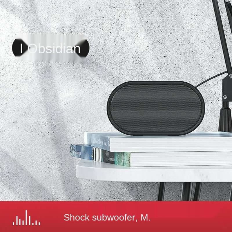 kannettava subwoofer pöytäkoneen värikäs teräsase Bluetooth-minikaiutin_voghion.com