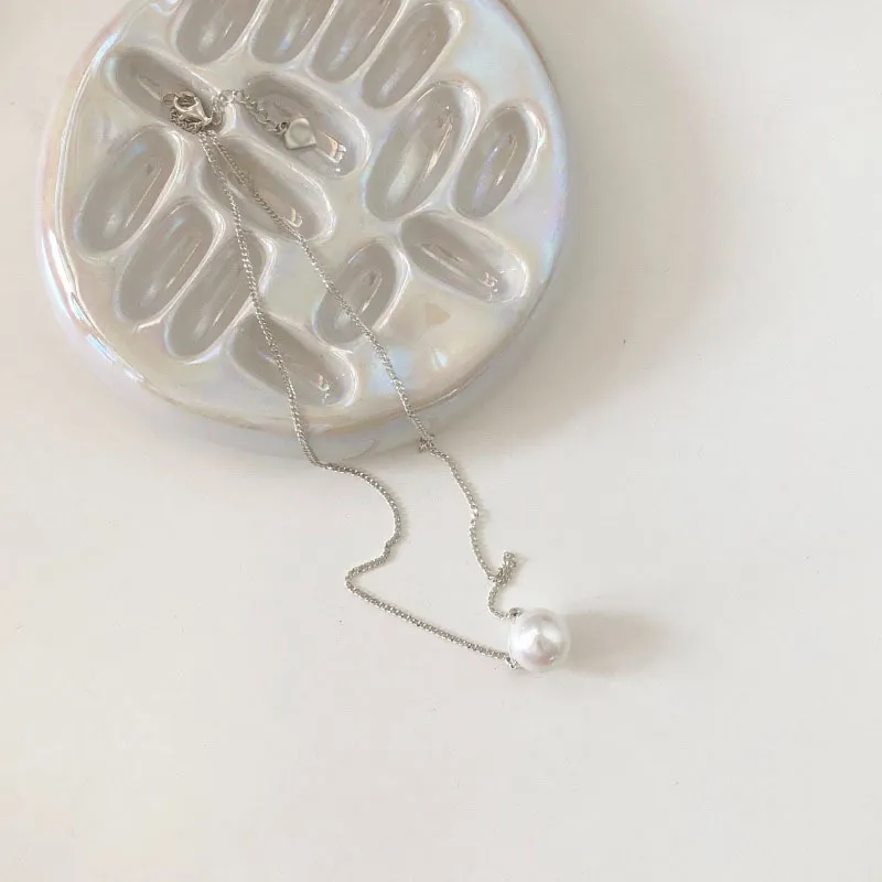 VENUS Sterling Sier Love Heart Asymmetry Necklace Hip Hop Street Jewelry Birthday Gift Wholesale Dropshi_voghion.com