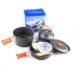 QFV50704555550<== Outdoor Supplies Kettle Cookware Aluminum Portable Camping Teapot Equipment DS-308 Pot Set_voghion.com
