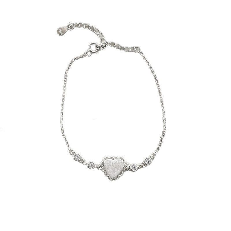 Braccialetto alla moda semplice con design di alta qualità, di lusso, leggero e giapponese, in argento e coreano_voghion.com