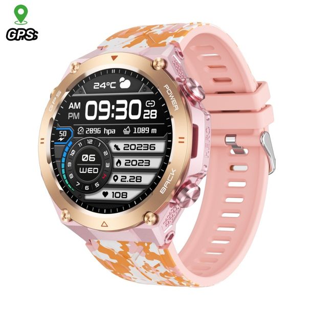 Outdoor GPS Sporthorloge KC82 Smartwatch Heren Hoogtedrukkompas 1ATM Waterdicht Horloge_voghion.com