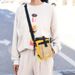 Fashionable Contrasting Crossbody Bag Waist Bag Change Key Mobile-phone Bag For Children And Adults_voghion.com