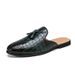 Britische Studiofoto-Umkleidekabine Halbunterstützung Lederschuhe Slip-On Tassel Brogue geschnitzte Lederschuhe für Männer_voghion.com