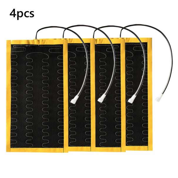 Uniwersalny zestaw do podgrzewania foteli samochodowych 12 V. Pasuje do 2 foteli. Wyposażony w 4 aluminiowe grzałki 108 W i 5-stopniową podwójną regulację._voghion.com