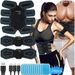 EMS Hydrogel Muscle Dreiteiliges Set Tragbare Weste Line Trainer Bauch Fitnessgerät Home Cervical Acupoint Patch_voghion.com