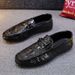 SHLIANG Fashion Men's Slip-On Flat Bottom Casual Loafers Soft Bottom Comfortable Durable Polyurethane Upper Flats X0031_voghion.com