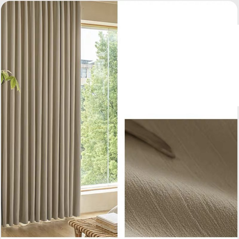 Home Meubels Nieuwe Verdikte Schors Gerimpelde Crème Sneeuw Neil Gordijnen Hoge Schaduw Woonkamer Slaapkamer 1400g Eindproduct_voghion.com