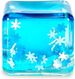 Ice Cube Stress Ball With Snowflakes,1.38"*1.38"Mini Nice Cube Fidget Toy, Snow Pieces Silent Nice Square Shape Anxiety Sensory Squishy Fidget Toy_voghion.com