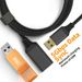 1pc Durable Nylon Braided USB 3.0 Extension Cable, 10FT/6.6FT/3.3FT/1.6, Male To Female, 5Gbps High-speed Data Transfer, Compatible With Desktop_voghion.com