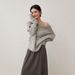 Minimalist Winter Soft Alpaca Wool Off-Shoulder Loose Knitted Sweater Fashion_voghion.com