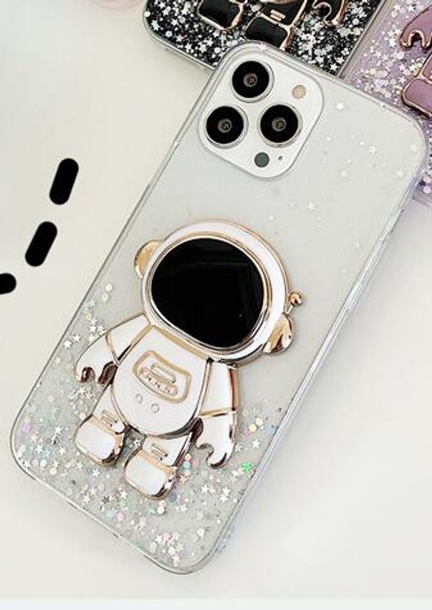 Telefontok a Xiaomi mi 11 lite Glitter Stars Astronaut összecsukható telefontartóhoz, puha fedelű mi note 10 10t lite 12 11t 11pr_voghion.com