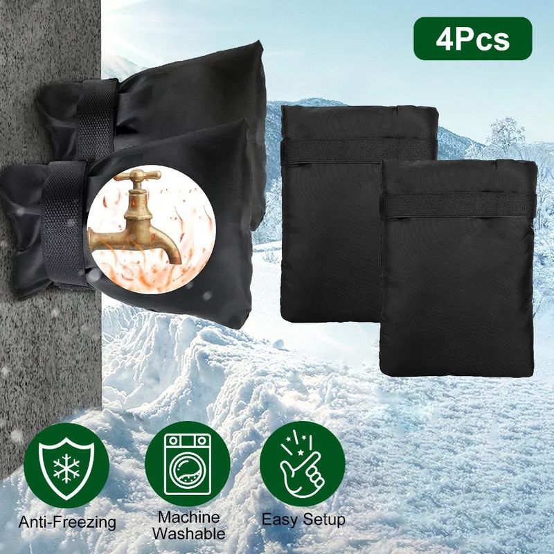 Hose Socks Cover Faucet Bib Covers Outside Protector Spout Protectio Outdoor 4Pcs For Faucet Winter Faucet Winter Garden Freeze_voghion.com
