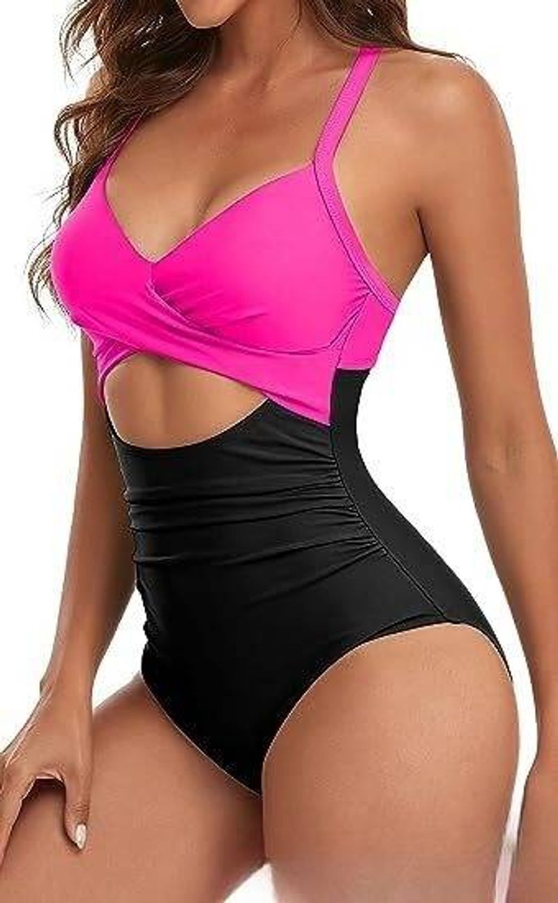 Women’s Clothing one piece swimsuit sexy hollow ladies swimsuit backless tight strap bikini_voghion.com
