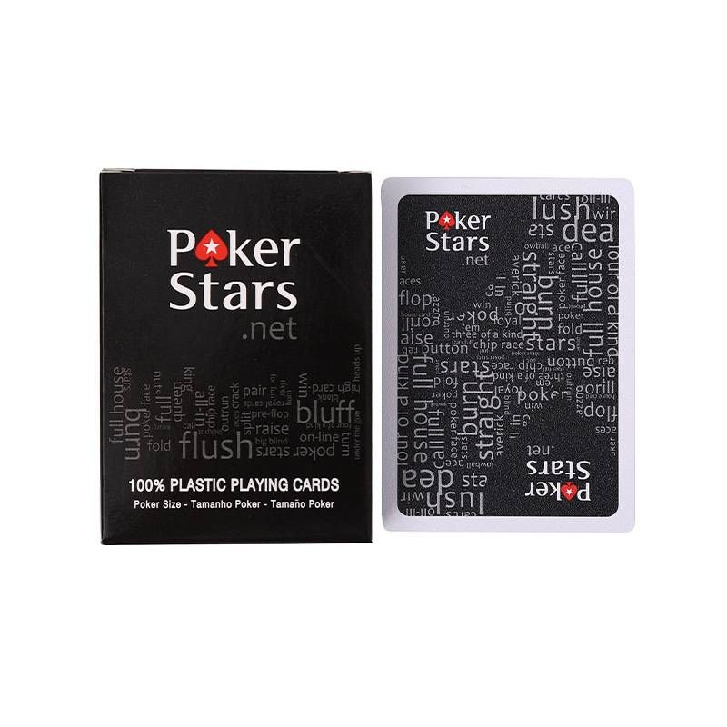 poker Stars Texas Hold'em Wide Cards Large Letters Frosted Wear-resistant Waterproof Playing Cards_voghion.com