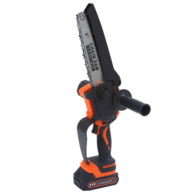 Brushless 8-Inch & 6-Inch Cordless Chainsaw, 21V Lithium-Ion Battery, Lightweight One-Handed Electric Chainsaw For Wood Cutting, Tree Pruning_voghion.com