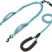 Guinzaglio retrattile elastico anti-groviglio per cani Pet Dual One-to-Two Double-Headed 2 Leashes, fosforescente_voghion.com