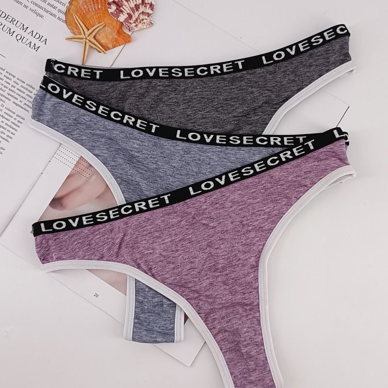 women's panties sexy panties solid color breathable sexy thong low waist new briefs wholesale_voghion.com