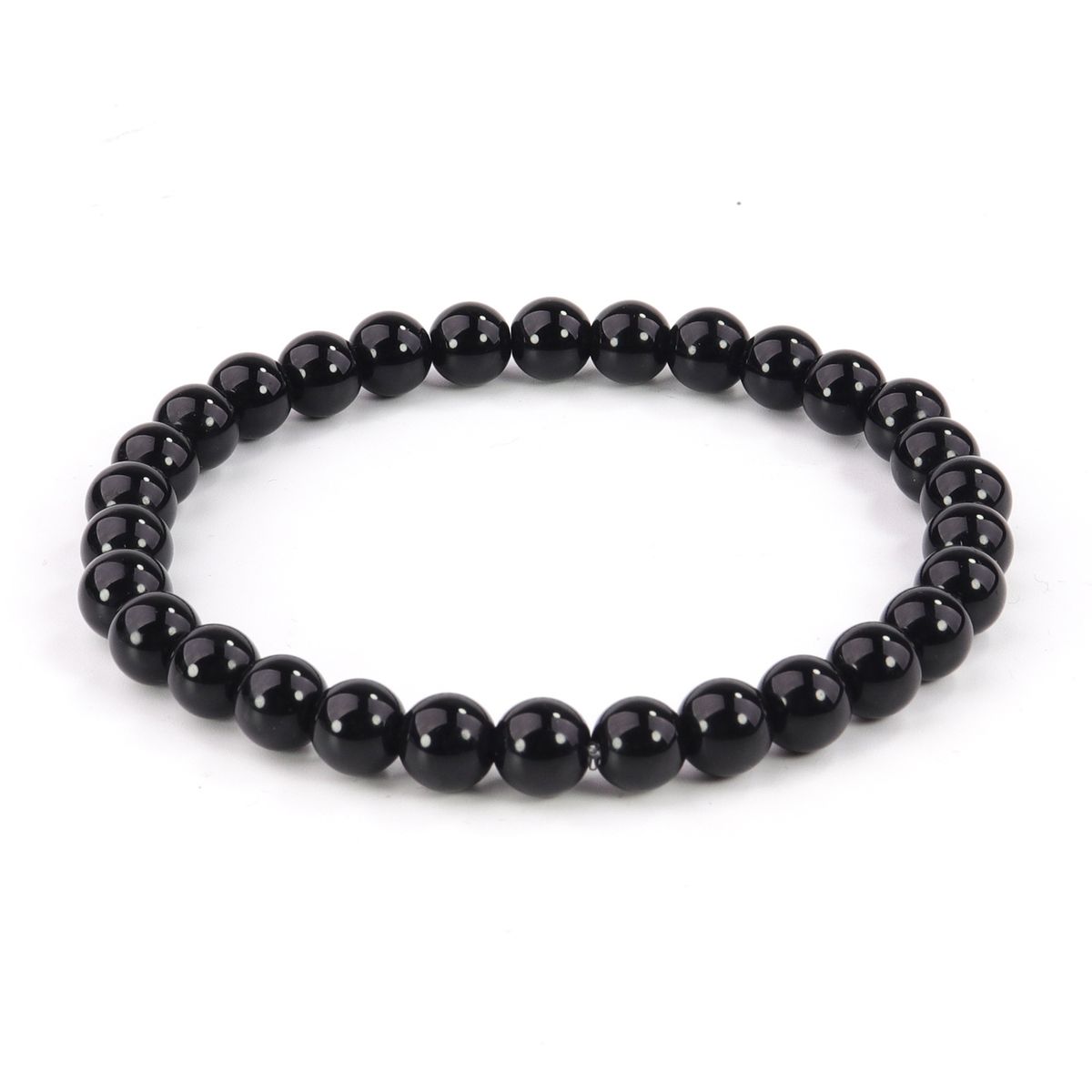 Bracciale dimagrante in ossidiana, cavigliera magnetica nera_voghion.com