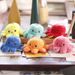 Octopus Reversible Adorable Mini Plush Keychain Cute Soft Charm Toy Bag_voghion.com