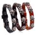 Genuine Leather For Men Skull Head Punk Rock Unisex Star Cowhide Bracelet_voghion.com