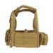 Quick-Release Tactical Vest – Lightweight 500D Polyester, MOLLE-Compatible (Coyote/OD Green, Adjustable Fit)_voghion.com