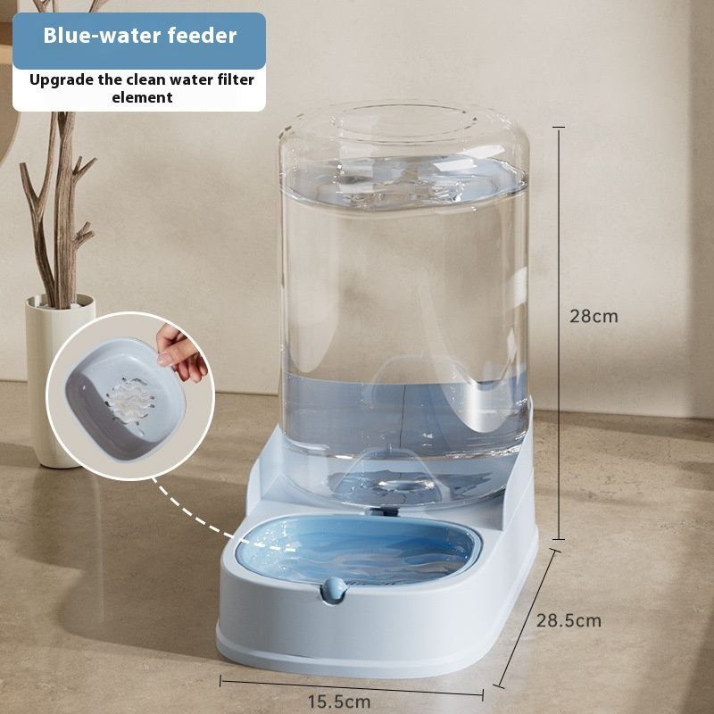 New automatic and water dispenser, large capacity dog cat bowl, pet feeding basin_voghion.com