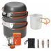 Camping Cookware DS101 Camping Cookware Coffee Cup Cookware Set Camping Stove Portable Tableware Backpacker Camping Cookware Set_voghion.com