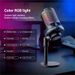 ME6S Professional Studio Mic Live Streaming Podcast KTV Radio Singing Recording RGB Condenser Game Microphone_voghion.com