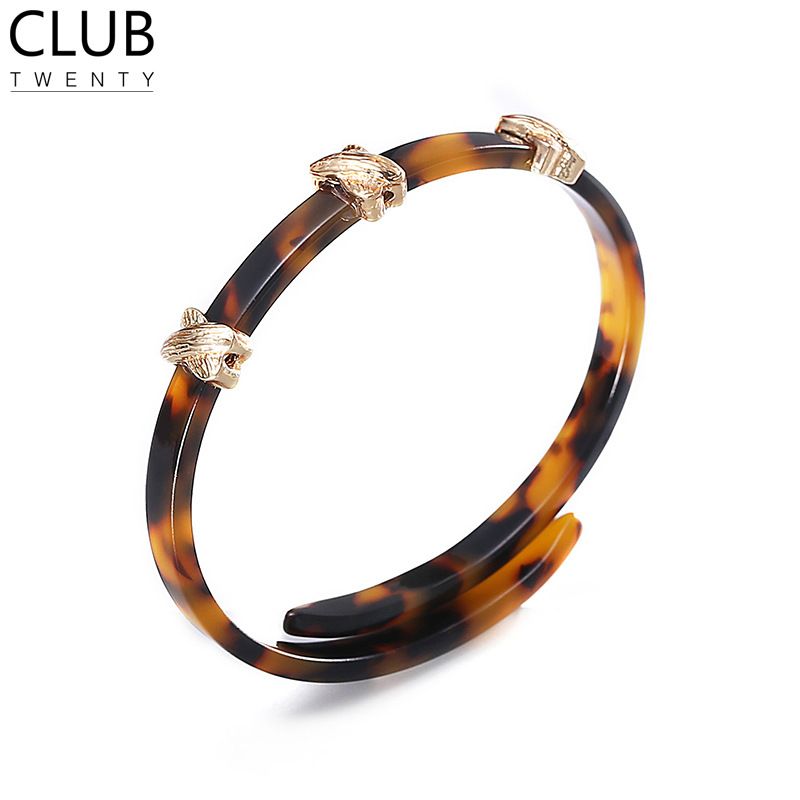 Designer neue Mode Acryl Armband Bernstein Persönlichkeit Mode Hand Schmuck_voghion.com