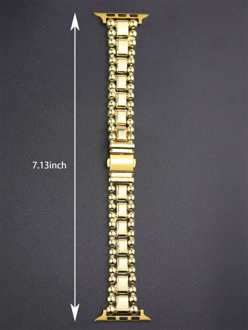 Correa de reloj de acero inoxidable para iWatch Ultra 2 Se 9/8/7/6/5, correa de reloj de pulsera de moda de 42/44/45/49 mm 38/40/41 mm_voghion.com