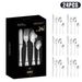 24-Piece 1010 Stainless Steel Cutlery Set In Window Gift Box - Steak Knives Forks & Spoons For Western Dining_voghion.com