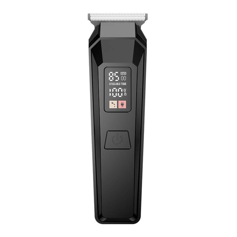 Professional Cordless Hair Clipper For Men With LCD Display - Rechargeable Electric Hair Trimmer With Detachable Washable Blades_voghion.com