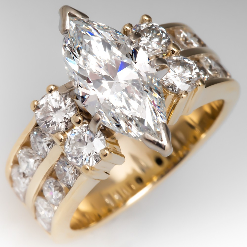Cao Shi Pins the New Light Horse Eye Zircon Bague de fiançailles dans la soirée, un bijou de mariée le plus vendu pour les femmes_voghion.com