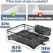 2 In Set Dish Drying Rack And Under Sink Organizer Rack, Large Dish Rack With Drainboard, 2 Tier Pull Out Cabinet Shelf For Kitchen Storage_voghion.com