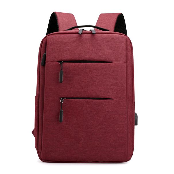 Fashion Business Men's Large Capacity Lightweight Backpack Solid Color Weight Reducing Breathable Computer Bag_voghion.com